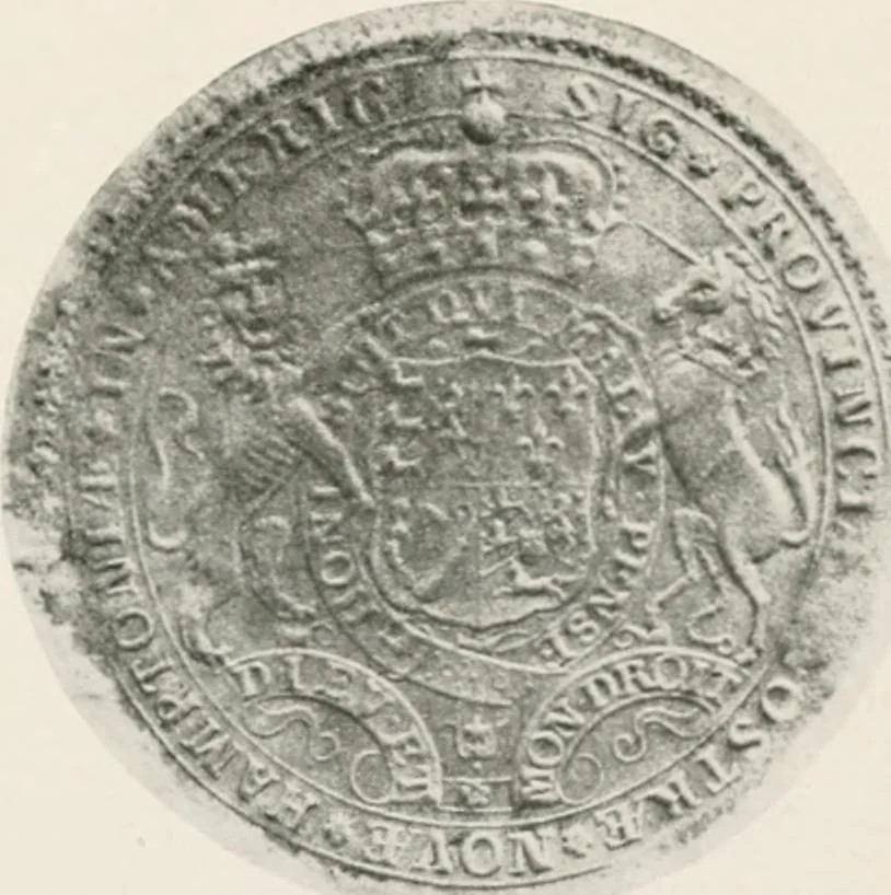 An illustration from History of the seal and flag of the state of New Hampshire, 1916, leaf 42