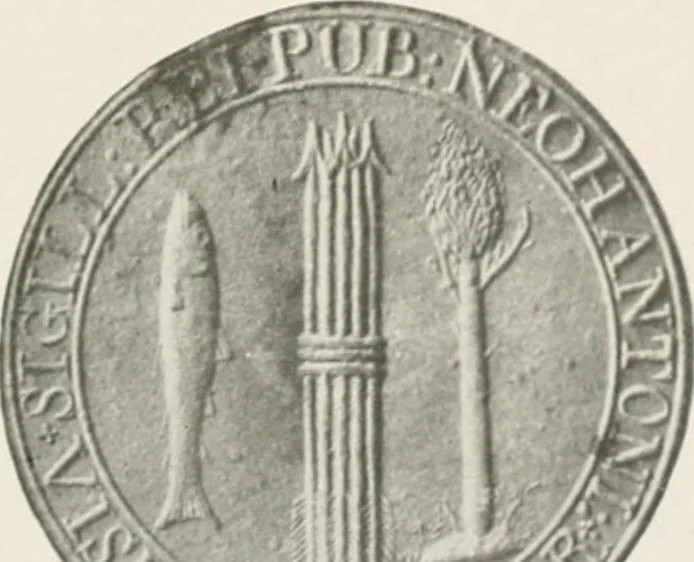 An illustration from History of the seal and flag of the state of New Hampshire, 1916, leaf 54