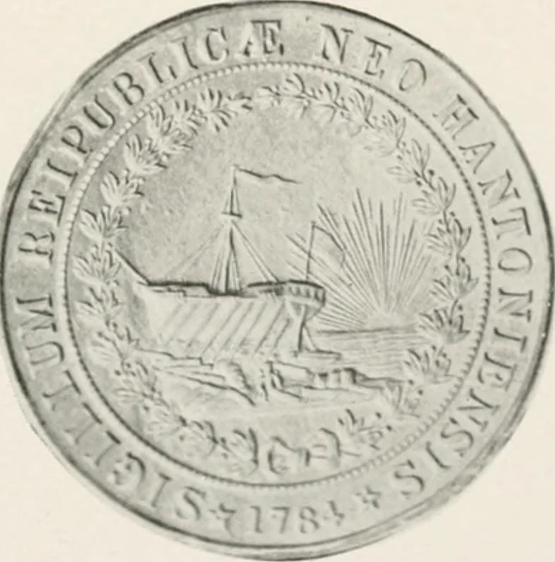 An illustration from History of the seal and flag of the state of New Hampshire, 1916, leaf 64