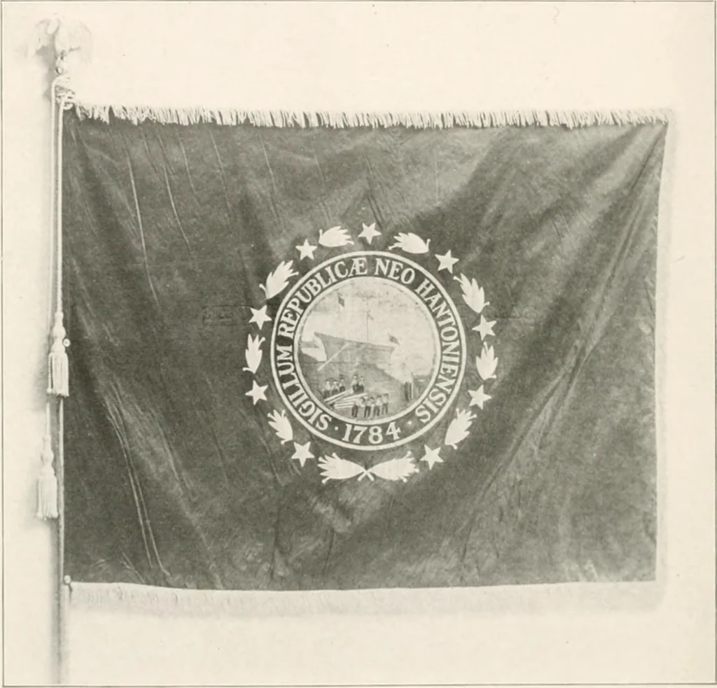 An illustration from History of the seal and flag of the state of New Hampshire, 1916, leaf 77