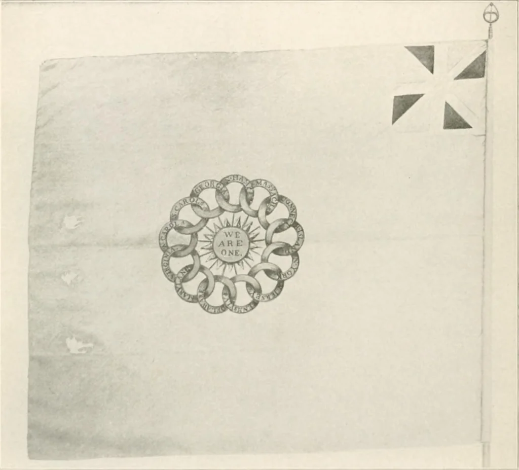 An illustration from History of the seal and flag of the state of New Hampshire, 1916, leaf 81