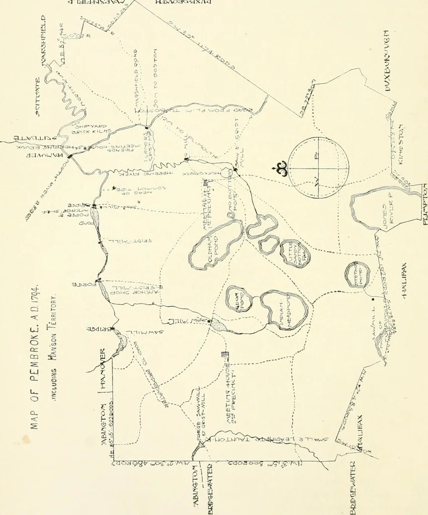 An illustration from History of shipbuilding on North river, Plymouth county, Massachusetts, with genealogies of the shipbuilders, and accounts of the industries upon its tributaries. 1640 to 1872, 1889, leaf 29