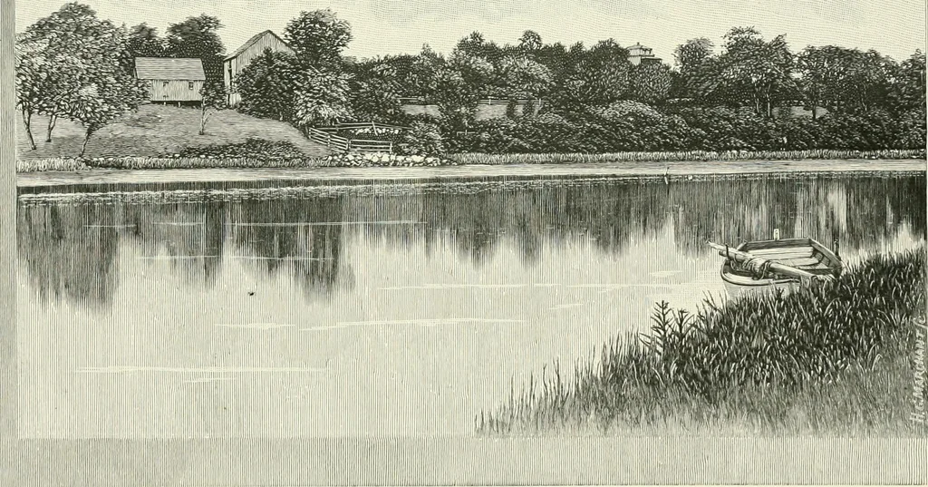 An illustration from History of shipbuilding on North river, Plymouth county, Massachusetts, with genealogies of the shipbuilders, and accounts of the industries upon its tributaries. 1640 to 1872, 1889, leaf 382