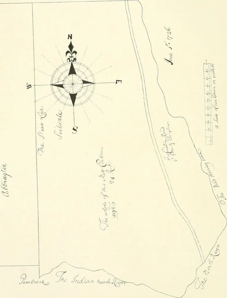 An illustration from History of shipbuilding on North river, Plymouth county, Massachusetts, with genealogies of the shipbuilders, and accounts of the industries upon its tributaries. 1640 to 1872, 1889, leaf 65
