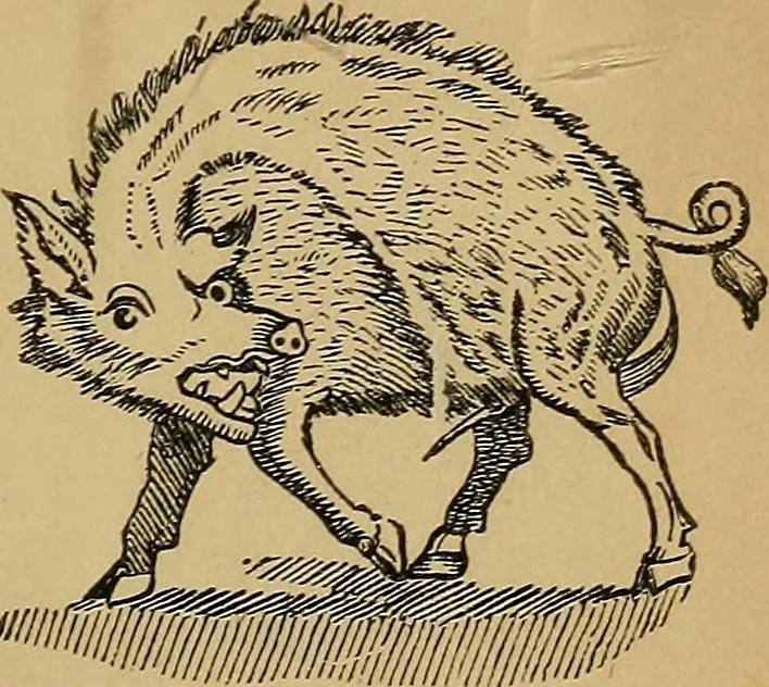 An illustration from The history of signboards : from earliest times to the present day, 1866, leaf 154
