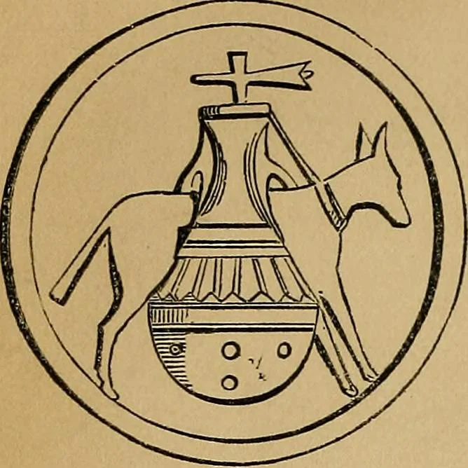 An illustration from The history of signboards : from earliest times to the present day, 1866, leaf 17