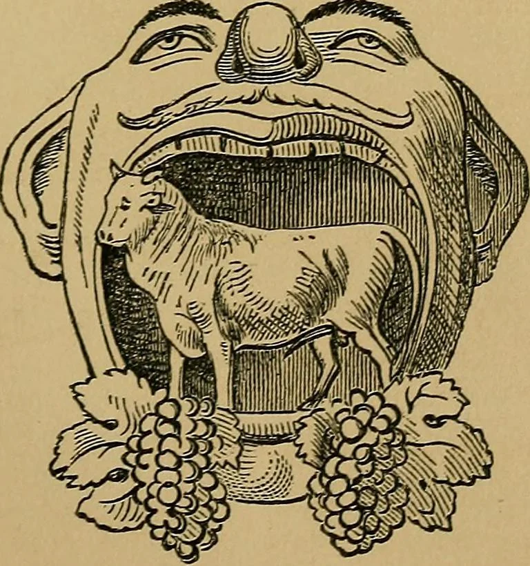An illustration from The history of signboards : from earliest times to the present day, 1866, leaf 188