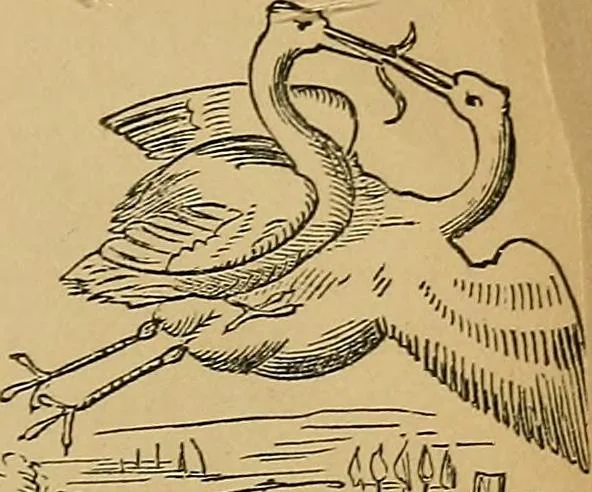 An illustration from The history of signboards : from earliest times to the present day, 1866, leaf 214