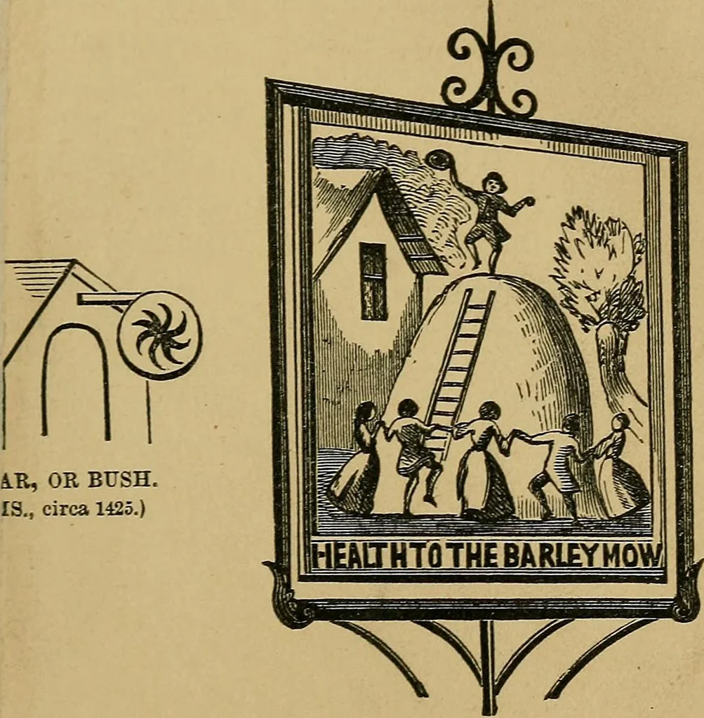 An illustration from The history of signboards : from earliest times to the present day, 1866, leaf 292