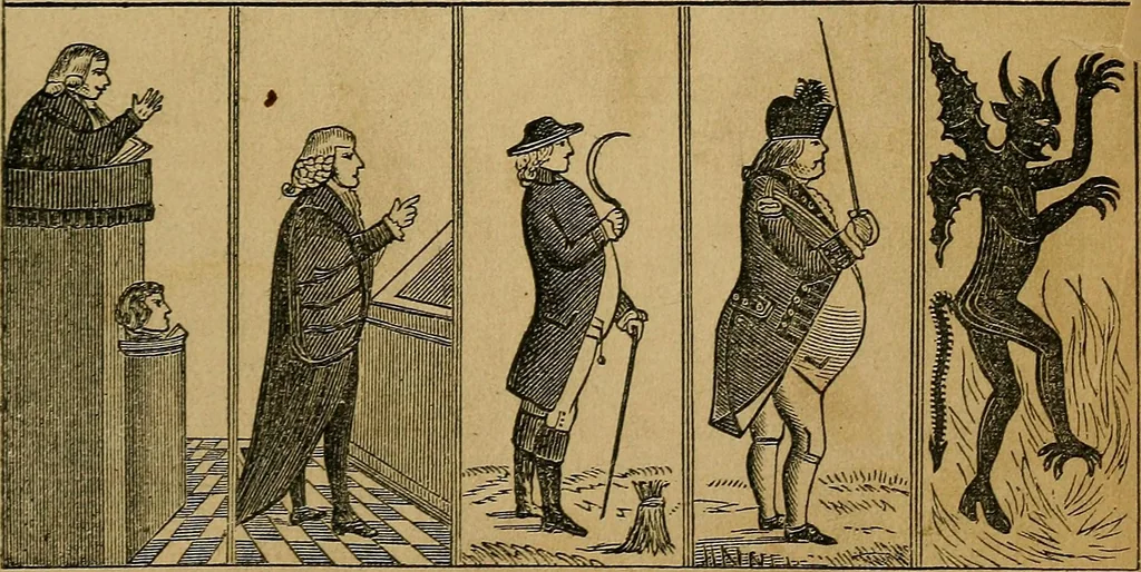 An illustration from The history of signboards : from earliest times to the present day, 1866, leaf 324