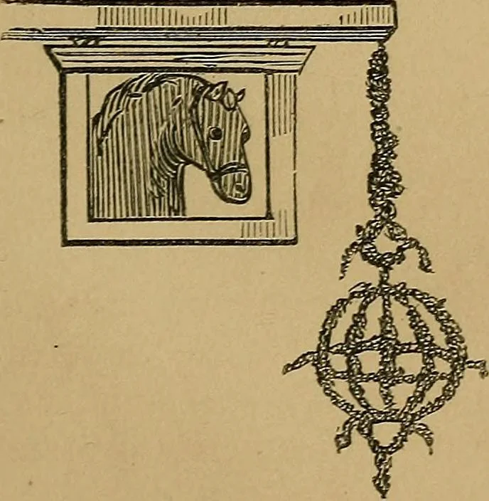 An illustration from The history of signboards : from earliest times to the present day, 1866, leaf 34