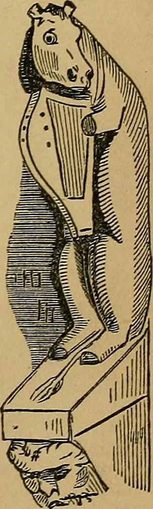 An illustration from The history of signboards : from earliest times to the present day, 1866, leaf 394