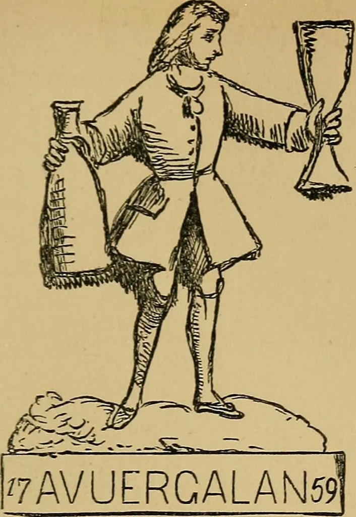An illustration from The history of signboards : from earliest times to the present day, 1866, leaf 462