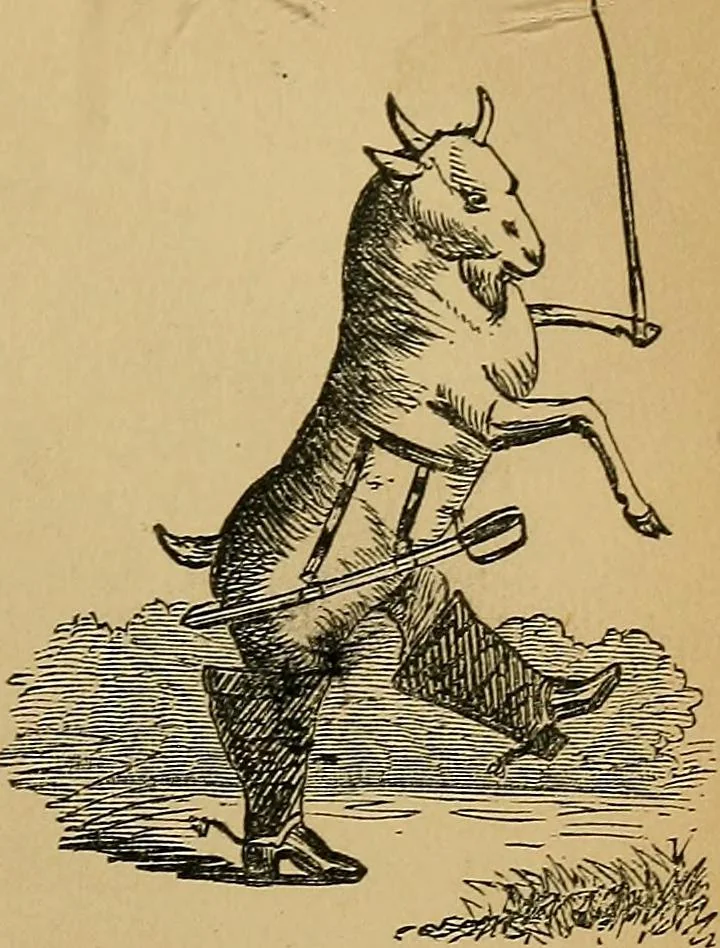 An illustration from The history of signboards : from earliest times to the present day, 1866, leaf 462