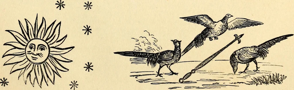 An illustration from The history of signboards : from the earliest times to the present day, 1870, leaf 155