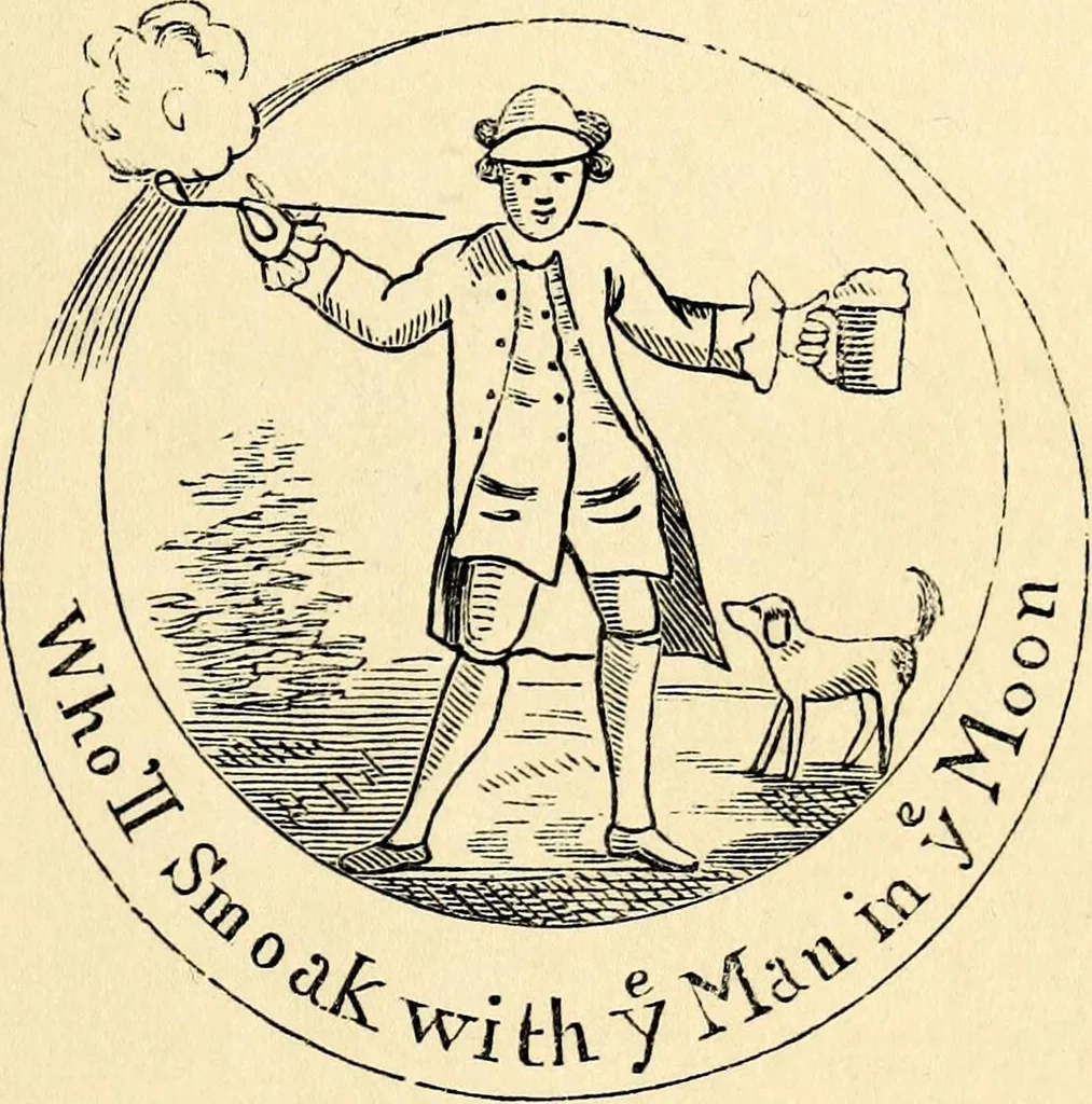 An illustration from The history of signboards : from the earliest times to the present day, 1870, leaf 189