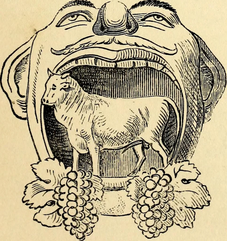 An illustration from The history of signboards : from the earliest times to the present day, 1870, leaf 189