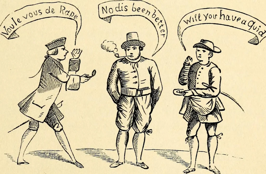 An illustration from The history of signboards : from the earliest times to the present day, 1870, leaf 257