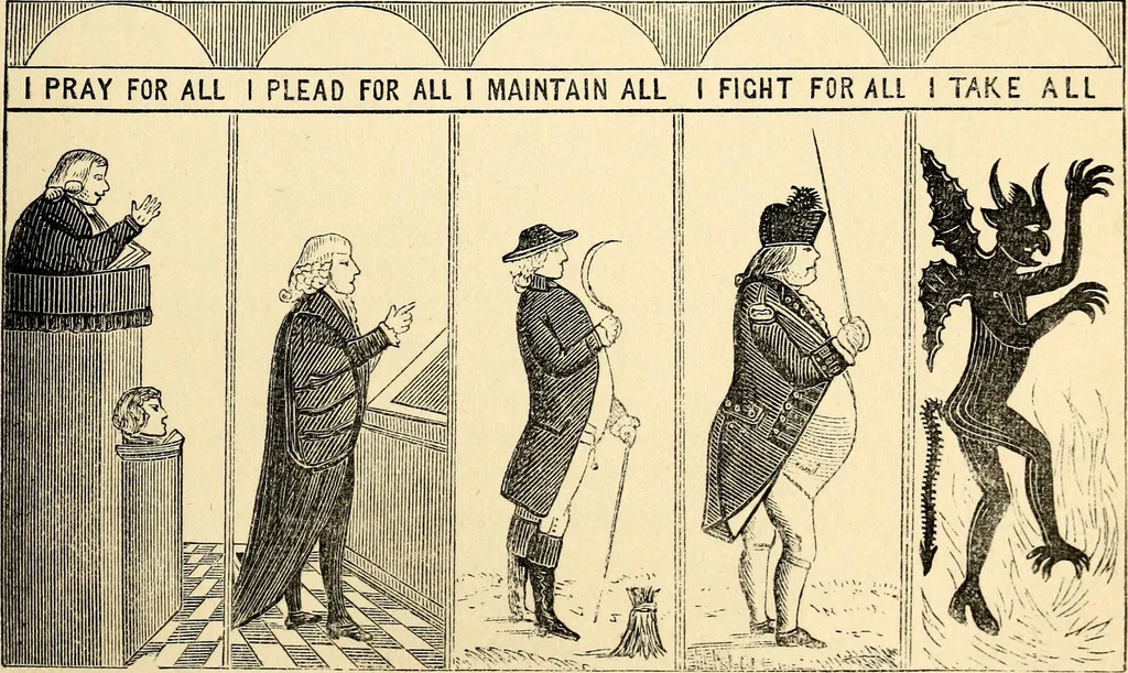 An illustration from The history of signboards : from the earliest times to the present day, 1870, leaf 325