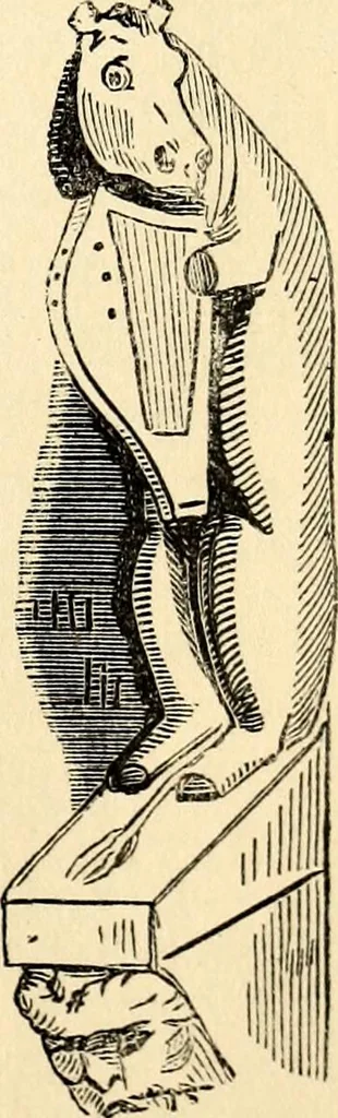 An illustration from The history of signboards : from the earliest times to the present day, 1870, leaf 393