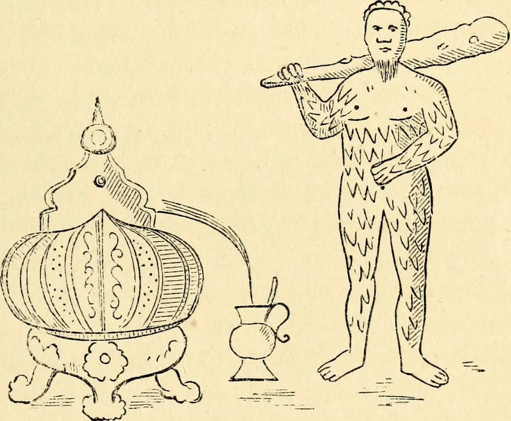 An illustration from The history of signboards : from the earliest times to the present day, 1870, leaf 427