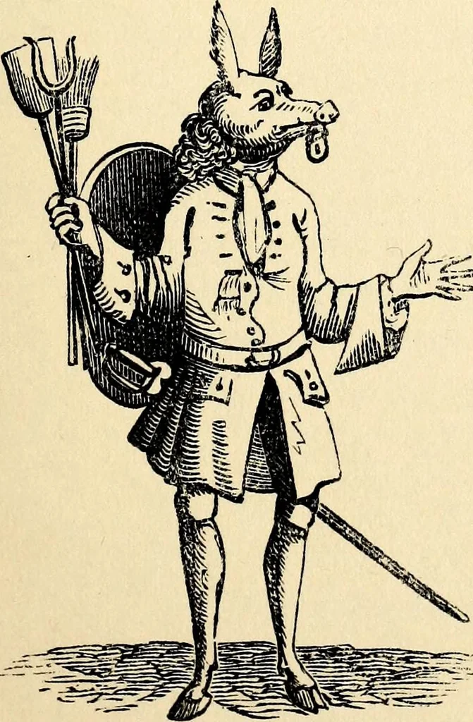 An illustration from The history of signboards : from the earliest times to the present day, 1870, leaf 51