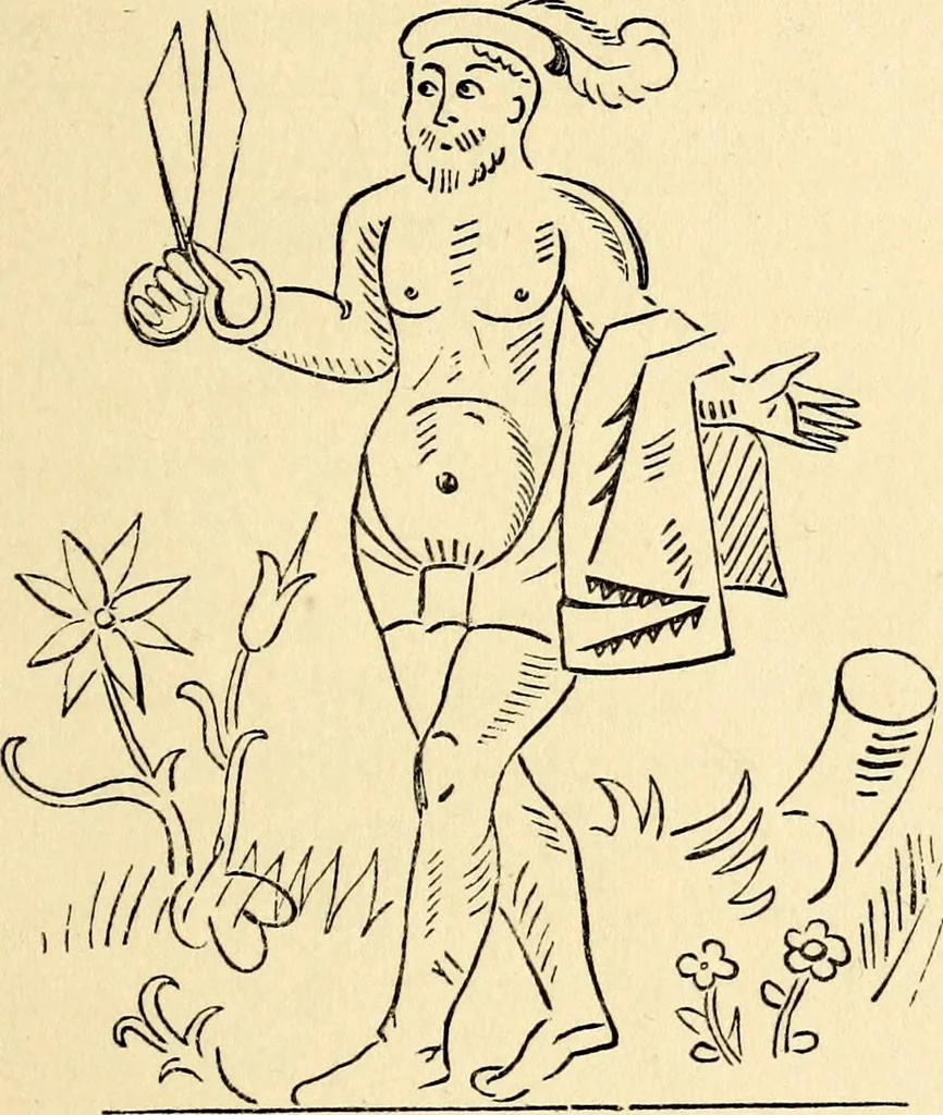 An illustration from The history of signboards : from the earliest times to the present day, 1870, leaf 529