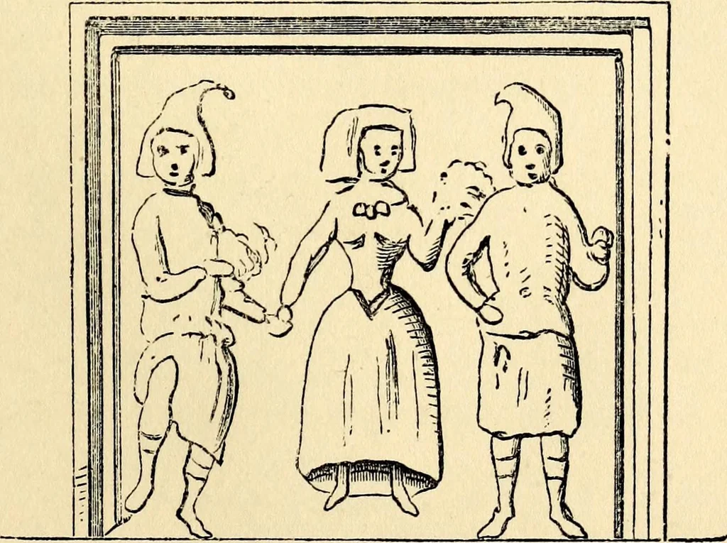 An illustration from The history of signboards : from the earliest times to the present day, 1870, leaf 529