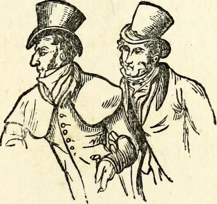 An illustration from The history of signboards : from the earliest times to the present day, 1870, leaf 589