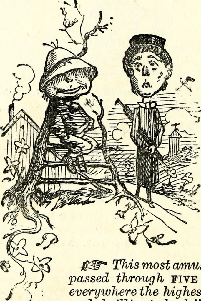 An illustration from The history of signboards : from the earliest times to the present day, 1870, leaf 596