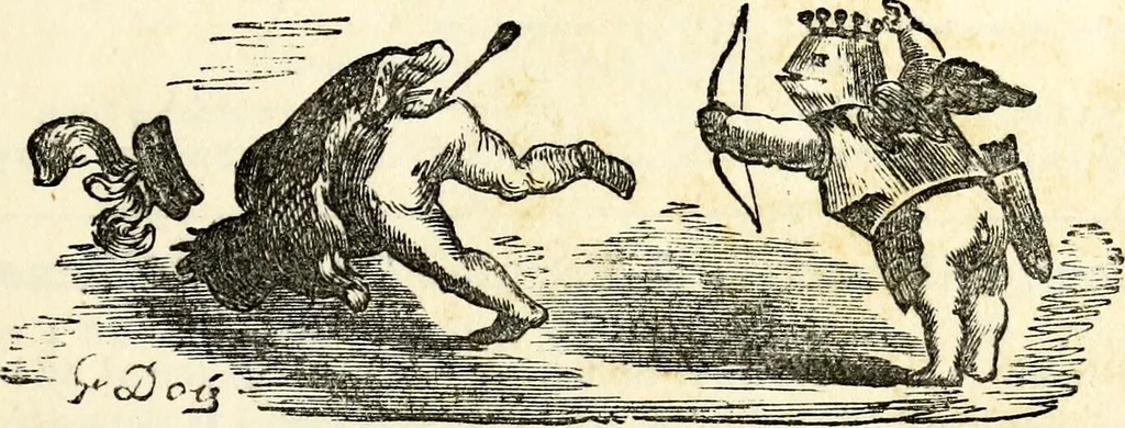 An illustration from The history of signboards : from the earliest times to the present day, 1870, leaf 601