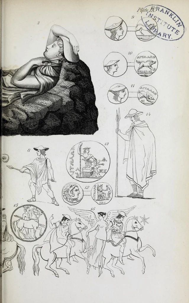 An illustration from The history of silk, cotton, linen, wool, and other fibrous substances : including observations on spinning, dyeing, and weaving : also an account of the pastoral life of the ancients, their social state and attainments in the domestic arts : with appendices on Pliny's Natural history, on the origin and manufacture of linen and cotton paper, on felting, netting, &c., deduced from copious and authentic sources, 1845, leaf 495
