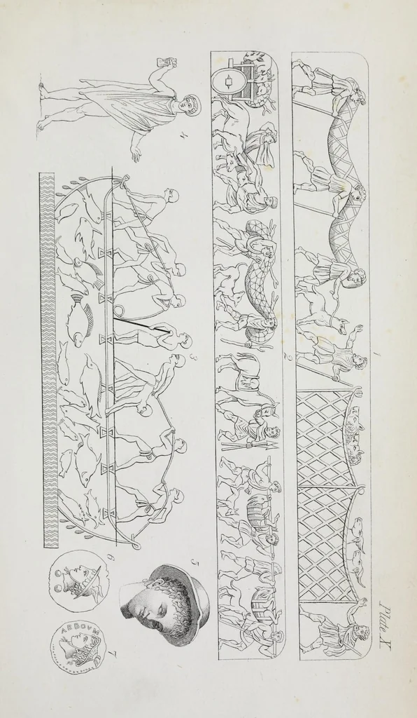 An illustration from The history of silk, cotton, linen, wool, and other fibrous substances : including observations on spinning, dyeing, and weaving : also an account of the pastoral life of the ancients, their social state and attainments in the domestic arts : with appendices on Pliny's Natural history, on the origin and manufacture of linen and cotton paper, on felting, netting, &c., deduced from copious and authentic sources, 1845, leaf 529