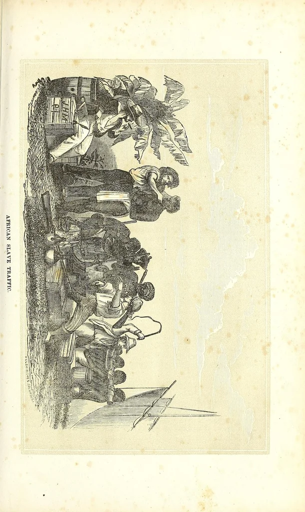 An illustration from The history of slavery and the slave trade, ancient and modern : the forms of slavery that prevailed in ancient nations, particularly in Greece and Rome : the African slave trade and the political history of slavery in the United States, 1860, leaf 125