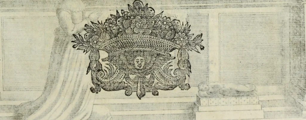An illustration from The history of St. Paul's Cathedral in London, from its foundation ... : beautified with sundry prospects of the old fabrick, which was destroyed by the fire of that city, 1666 : as also with the figures of the tombs and monuments therein, which were all defaced in the late rebellion : whereunto is added, a continuation thereof, setting forth what was done in the structure of the new church, to the year 1685 : likewise, an historical account of the northern cathedrals, and chief collegiate churches in the province of York, 1716, leaf 162