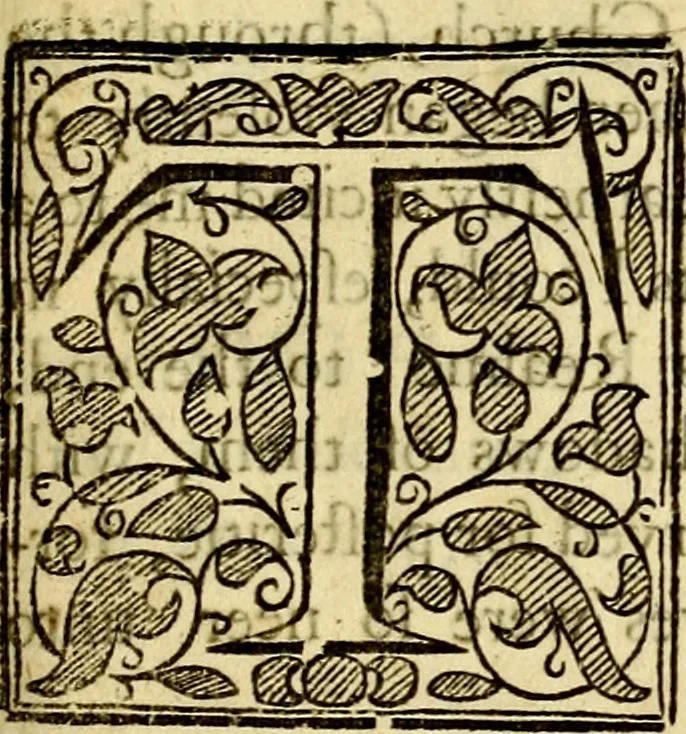 An illustration from The history of St. Pauls cathedral in London, from its foundation untill these times: extracted out of originall charters. records. leiger books, and other manuscripts. Beautified with sundry prospects of the church, figures of tombes, and monuments, 1658, leaf 12