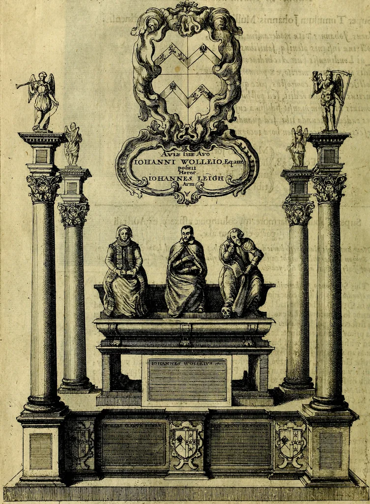 An illustration from The history of St. Pauls cathedral in London, from its foundation untill these times: extracted out of originall charters. records. leiger books, and other manuscripts. Beautified with sundry prospects of the church, figures of tombes, and monuments, 1658, leaf 127