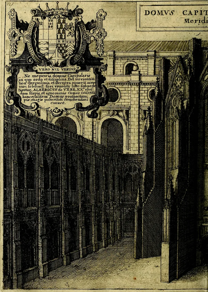 An illustration from The history of St. Pauls cathedral in London, from its foundation untill these times: extracted out of originall charters. records. leiger books, and other manuscripts. Beautified with sundry prospects of the church, figures of tombes, and monuments, 1658, leaf 153