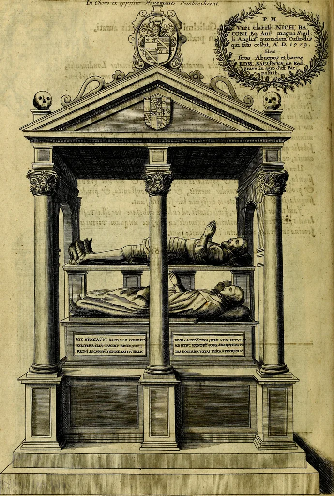 An illustration from The history of St. Pauls cathedral in London, from its foundation untill these times: extracted out of originall charters. records. leiger books, and other manuscripts. Beautified with sundry prospects of the church, figures of tombes, and monuments, 1658, leaf 91