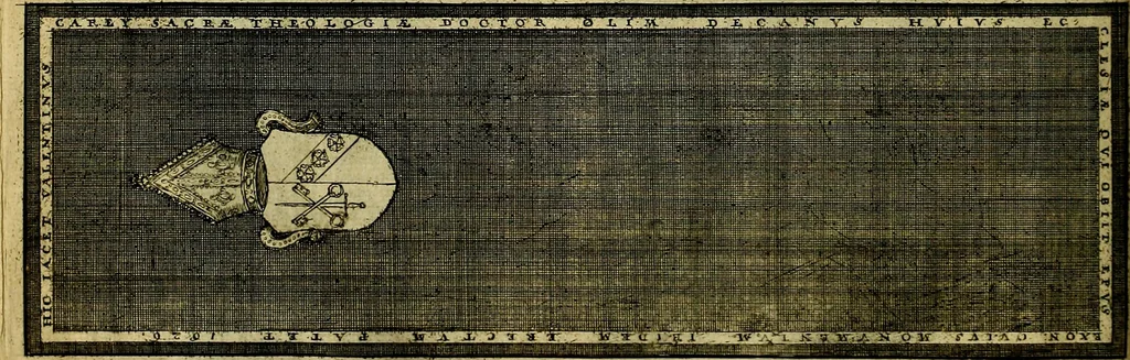 An illustration from The history of St. Pauls cathedral in London, from its foundation untill these times: extracted out of originall charters. records. leiger books, and other manuscripts. Beautified with sundry prospects of the church, figures of tombes, and monuments, 1658, leaf 97
