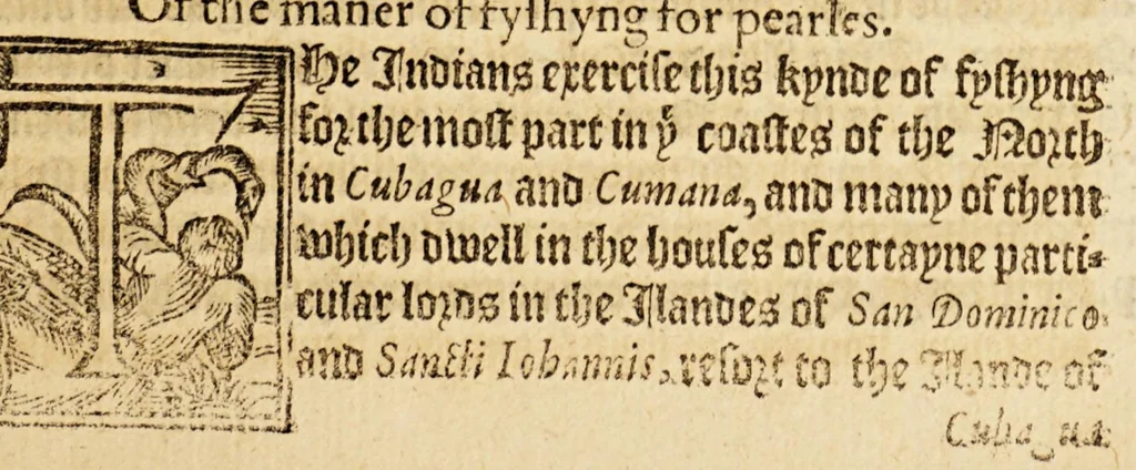 An illustration from The history of trauayle in the VVest and East Indies, and other countreys lying eyther way, towardes the fruitfull and ryche Moluccaes. : ... VVith a discourse of the Northwest passage., 1577, leaf 407
