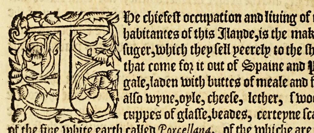 An illustration from The history of trauayle in the VVest and East Indies, and other countreys lying eyther way, towardes the fruitfull and ryche Moluccaes. : ... VVith a discourse of the Northwest passage., 1577, leaf 730