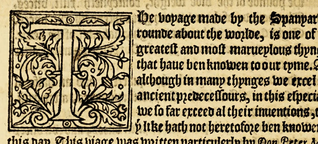 An illustration from The history of trauayle in the VVest and East Indies, and other countreys lying eyther way, towardes the fruitfull and ryche Moluccaes. : ... VVith a discourse of the Northwest passage., 1577, leaf 882
