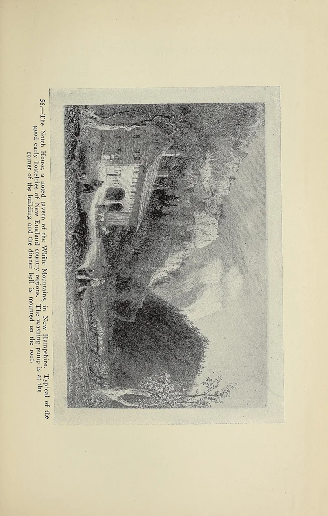 An illustration from A history of travel in America : showing the development of travel and transportation from the crude methods of the canoe and the dog-sled to the highly organized railway systems of the present, together with a narrative of the human experiences and changing social conditions that accompanied this economic conquest of the continent, 1915, leaf 283