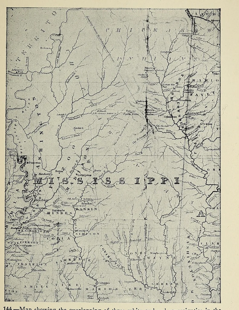 An illustration from A history of travel in America : showing the development of travel and transportation from the crude methods of the canoe and the dog-sled to the highly organized railway systems of the present, together with a narrative of the human experiences and changing social conditions that accompanied this economic conquest of the continent, 1915, leaf 167