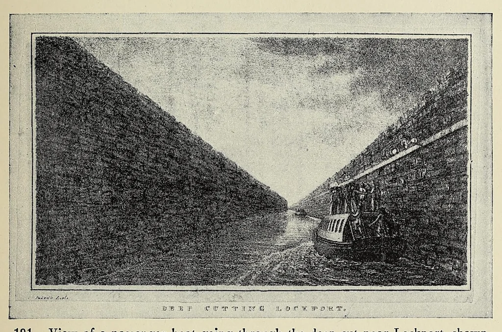 An illustration from A history of travel in America : showing the development of travel and transportation from the crude methods of the canoe and the dog-sled to the highly organized railway systems of the present, together with a narrative of the human experiences and changing social conditions that accompanied this economic conquest of the continent, 1915, leaf 321