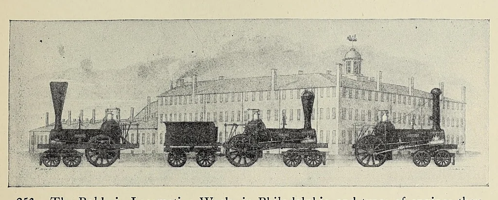 An illustration from A history of travel in America : showing the development of travel and transportation from the crude methods of the canoe and the dog-sled to the highly organized railway systems of the present, together with a narrative of the human experiences and changing social conditions that accompanied this economic conquest of the continent, 1915, leaf 149