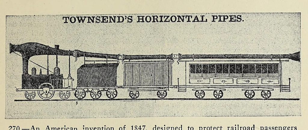 An illustration from A history of travel in America : showing the development of travel and transportation from the crude methods of the canoe and the dog-sled to the highly organized railway systems of the present, together with a narrative of the human experiences and changing social conditions that accompanied this economic conquest of the continent, 1915, leaf 205