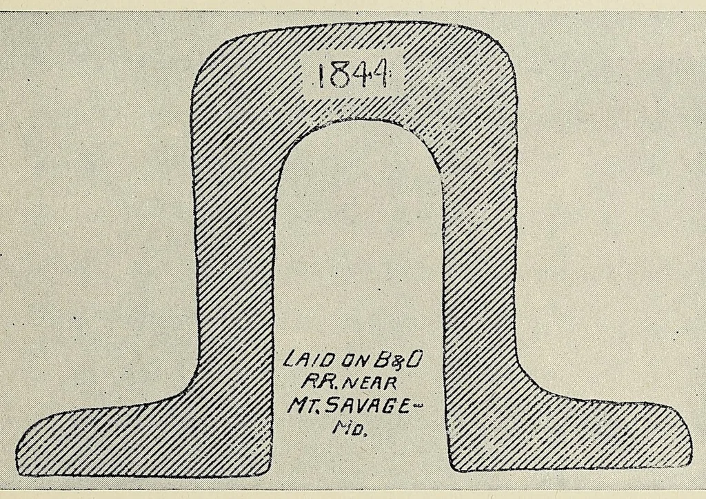 An illustration from A history of travel in America : showing the development of travel and transportation from the crude methods of the canoe and the dog-sled to the highly organized railway systems of the present, together with a narrative of the human experiences and changing social conditions that accompanied this economic conquest of the continent, 1915, leaf 45