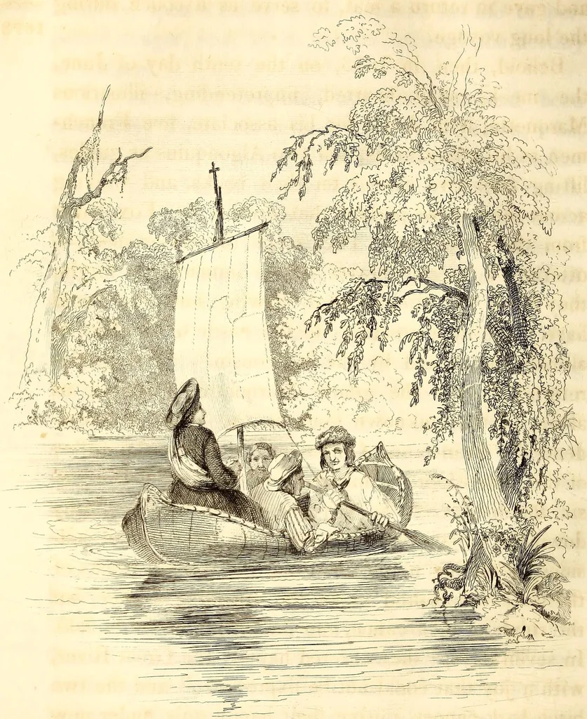 An illustration from History of the United States from the discovery of the American continent, 1842, leaf 180